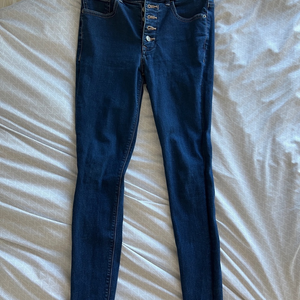 Express Dark Blue Skinny Jeans